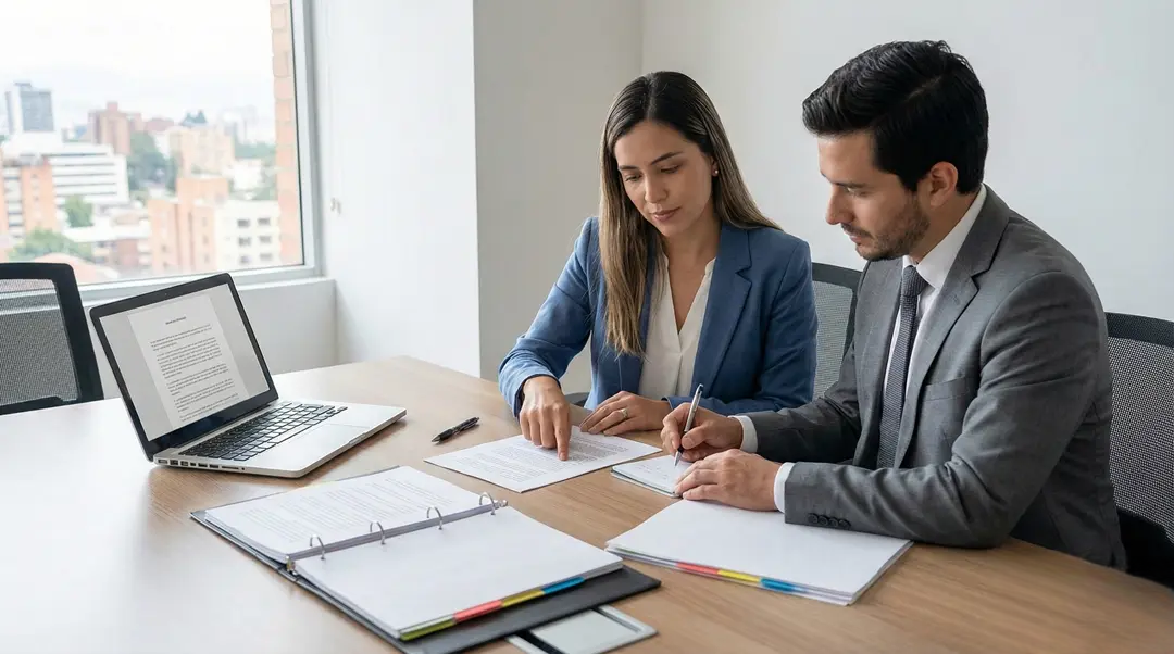 Revisión de documentos y acuerdos en asesoría empresarial, parte de Servicios de derecho laboral para empleadores