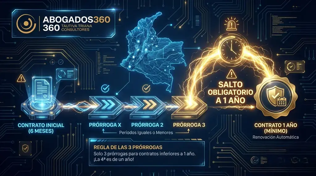 Contrato a Término Fijo en Colombia: Guía de Prórrogas, Preavisos y Límites Legales (2026)